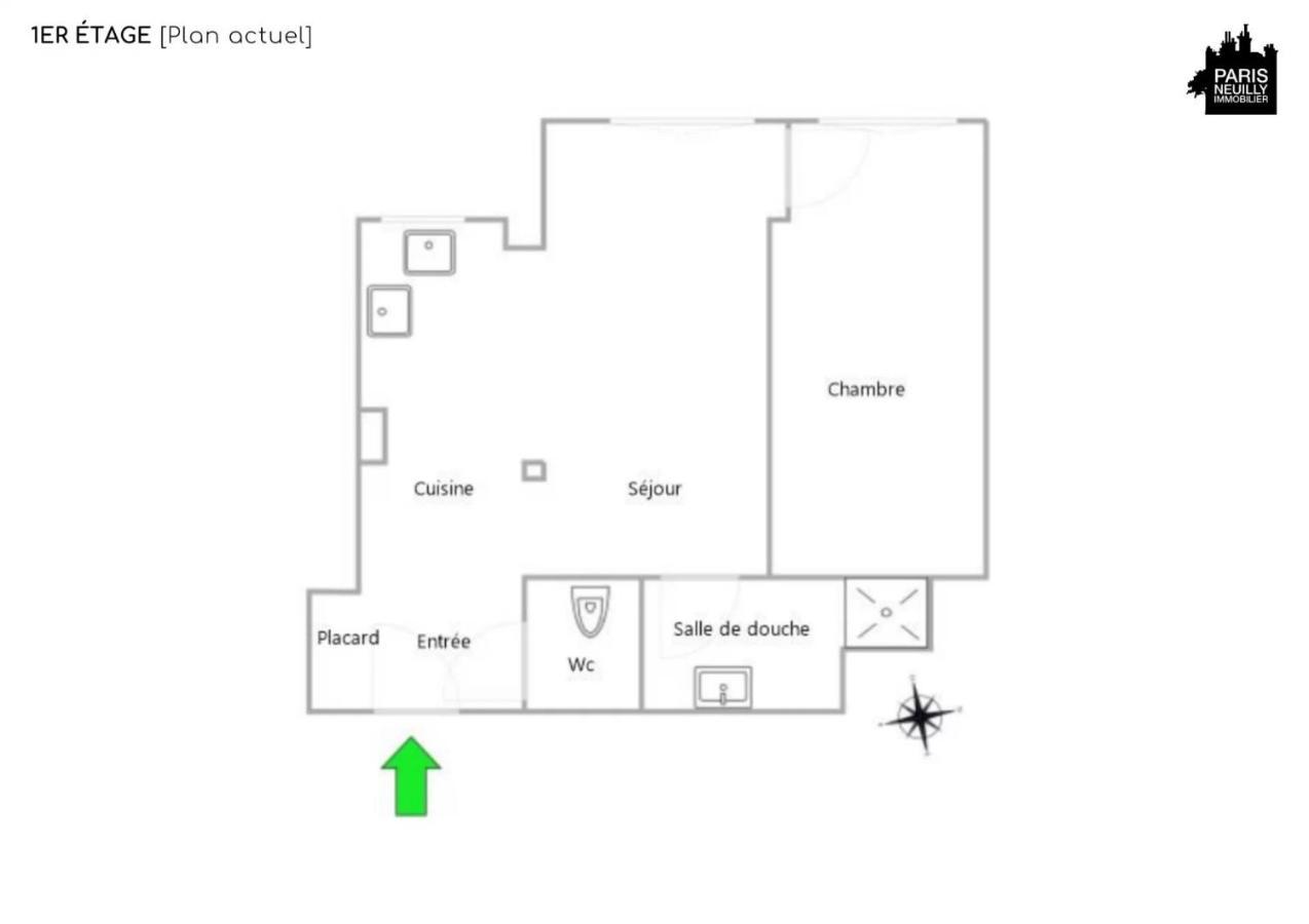 Appartement 2 Pieces 4 Couchages Tout Confort Neuilly-sur-Seine Ngoại thất bức ảnh